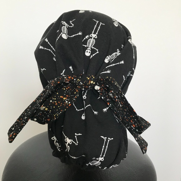 Scrub CAP/HAT *Reversible *Long Ties *Halloween - Picture 7 of 16